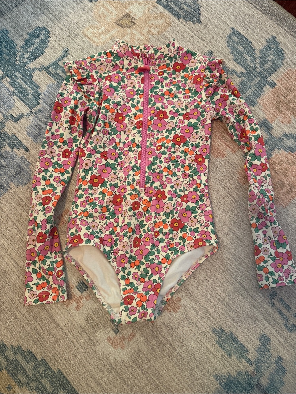 Mini Boden Floral one piece swim